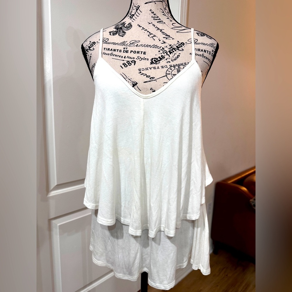 Rachel Pally Sleeveless spaghetti strap 2 layer top
